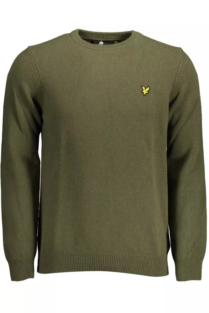 Зелений вовняний чоловічий светр Lyle &amp; Scott