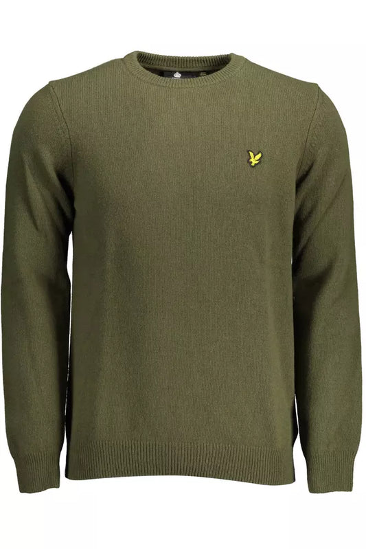 Зелений вовняний чоловічий светр Lyle &amp; Scott