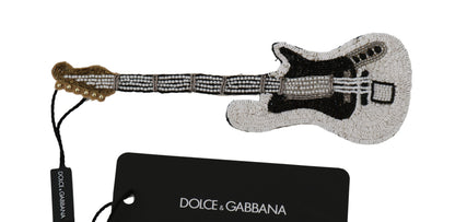 Золота брошка під гітару Dolce &amp; Gabbana з блискітками