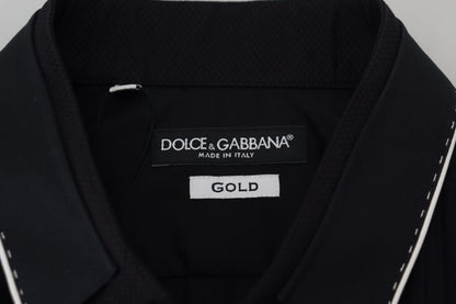 Елегантна приталена сорочка зі смокінгом Dolce &amp; Gabbana