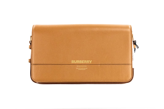 Сумочка-клатч Burberry Grace з гладкої шкіри з мускатним горіхом і клапаном
