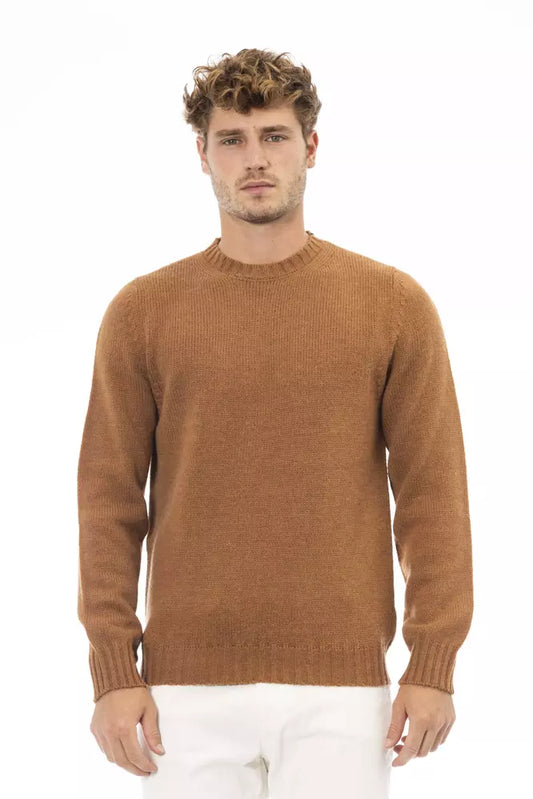 Чоловічий светр Alpha Studio Beige Alpaca