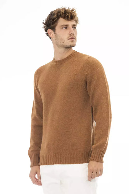 Чоловічий светр Alpha Studio Beige Alpaca