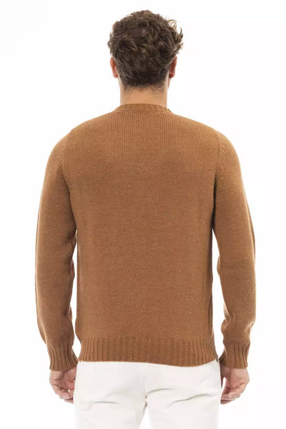 Чоловічий светр Alpha Studio Beige Alpaca