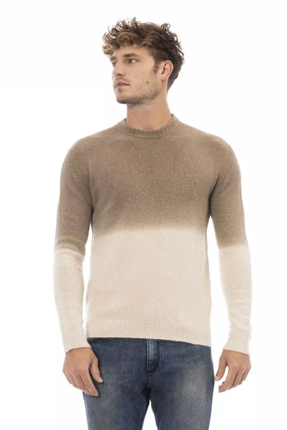 Чоловічий светр Alpha Studio Beige Alpaca