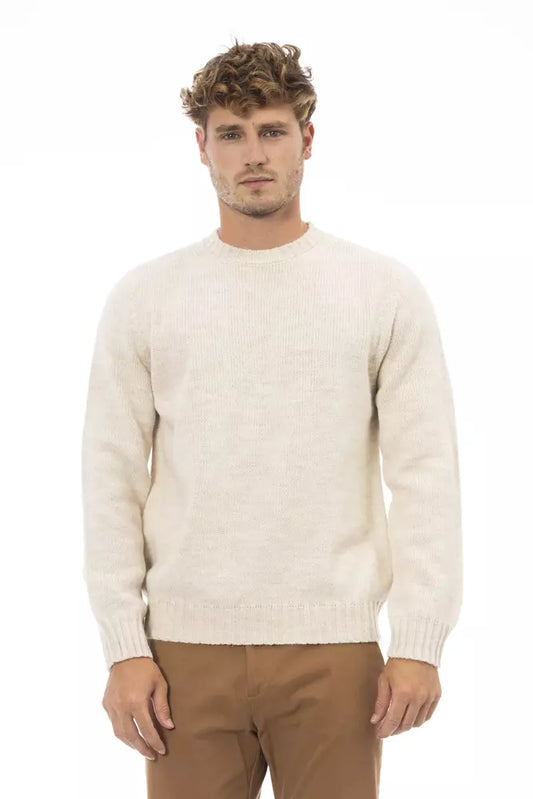 Чоловічий светр Alpha Studio Beige Alpaca