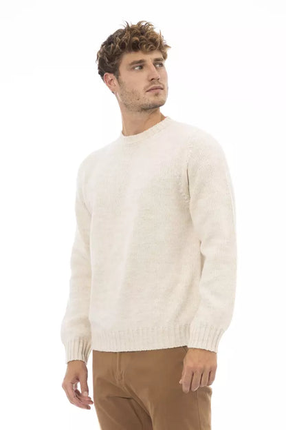 Чоловічий светр Alpha Studio Beige Alpaca