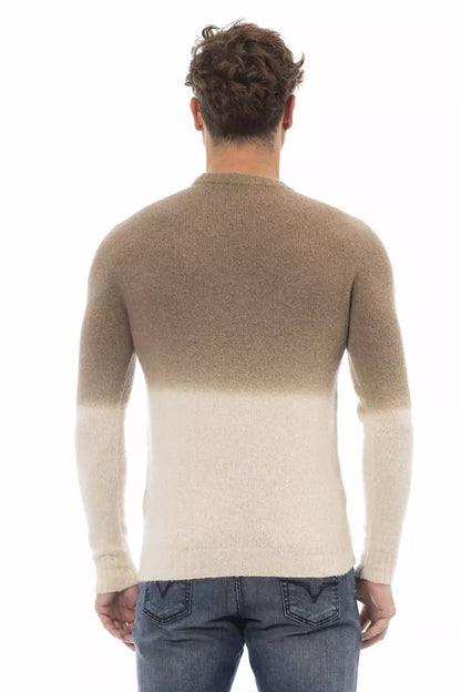 Чоловічий светр Alpha Studio Beige Alpaca