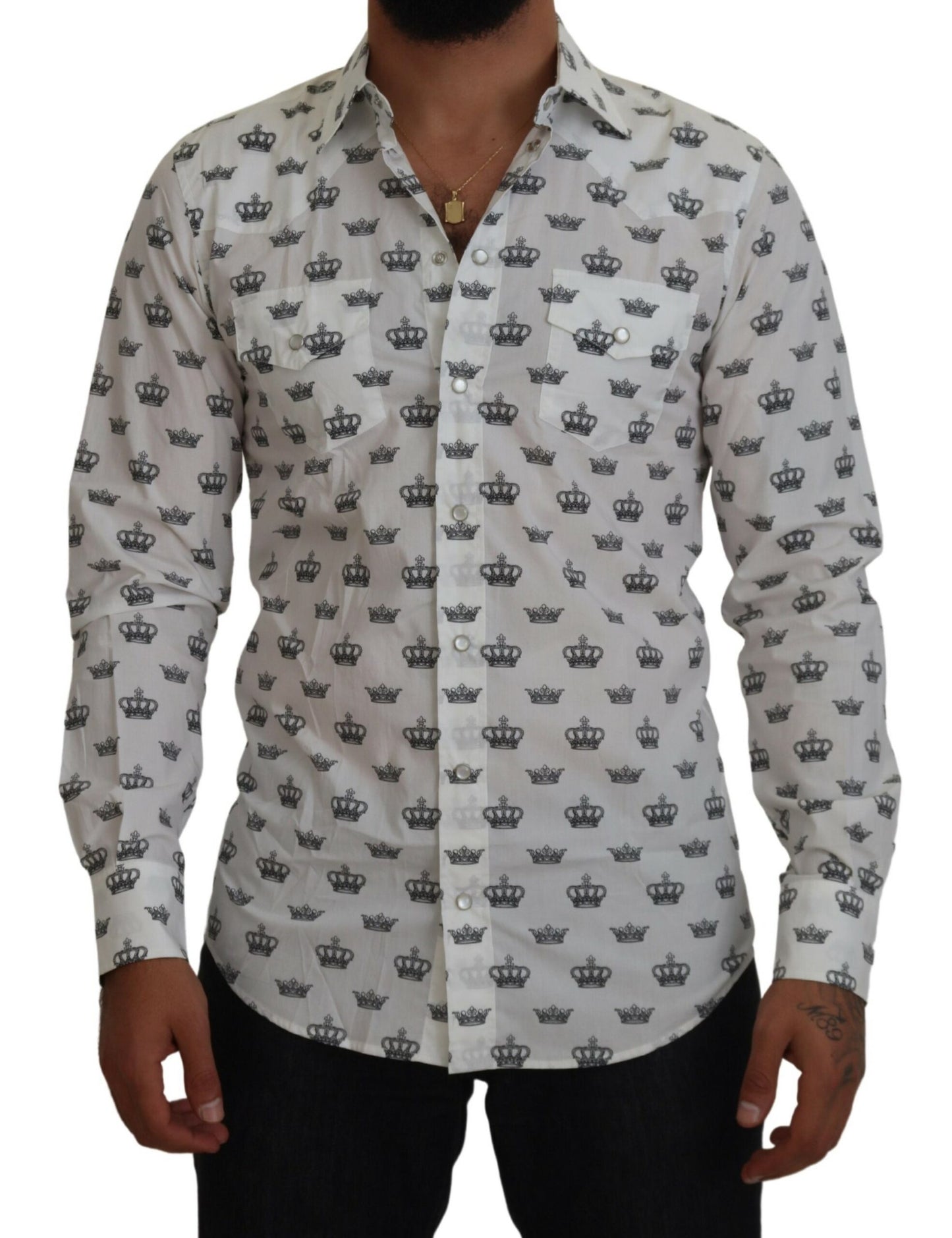 Сукня Dolce &amp; Gabbana Slim Fit Crown Print
