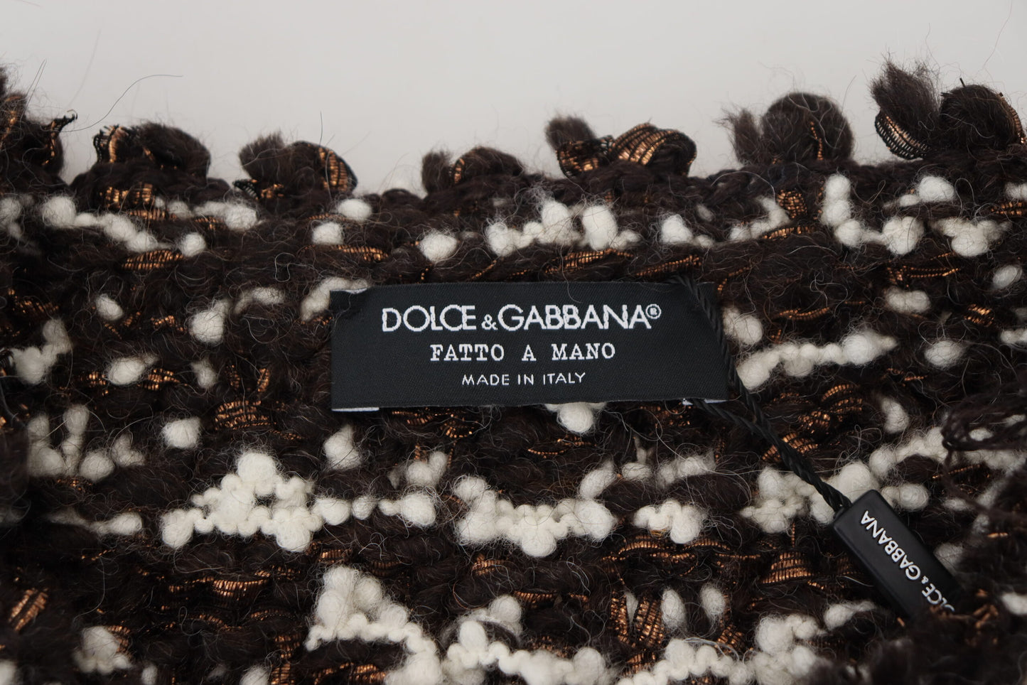 Елегантний бронзовий в'язаний пуловер Dolce &amp; Gabbana