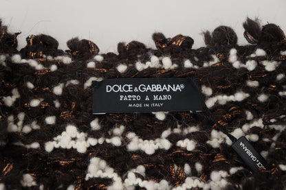Елегантний бронзовий в'язаний пуловер Dolce &amp; Gabbana
