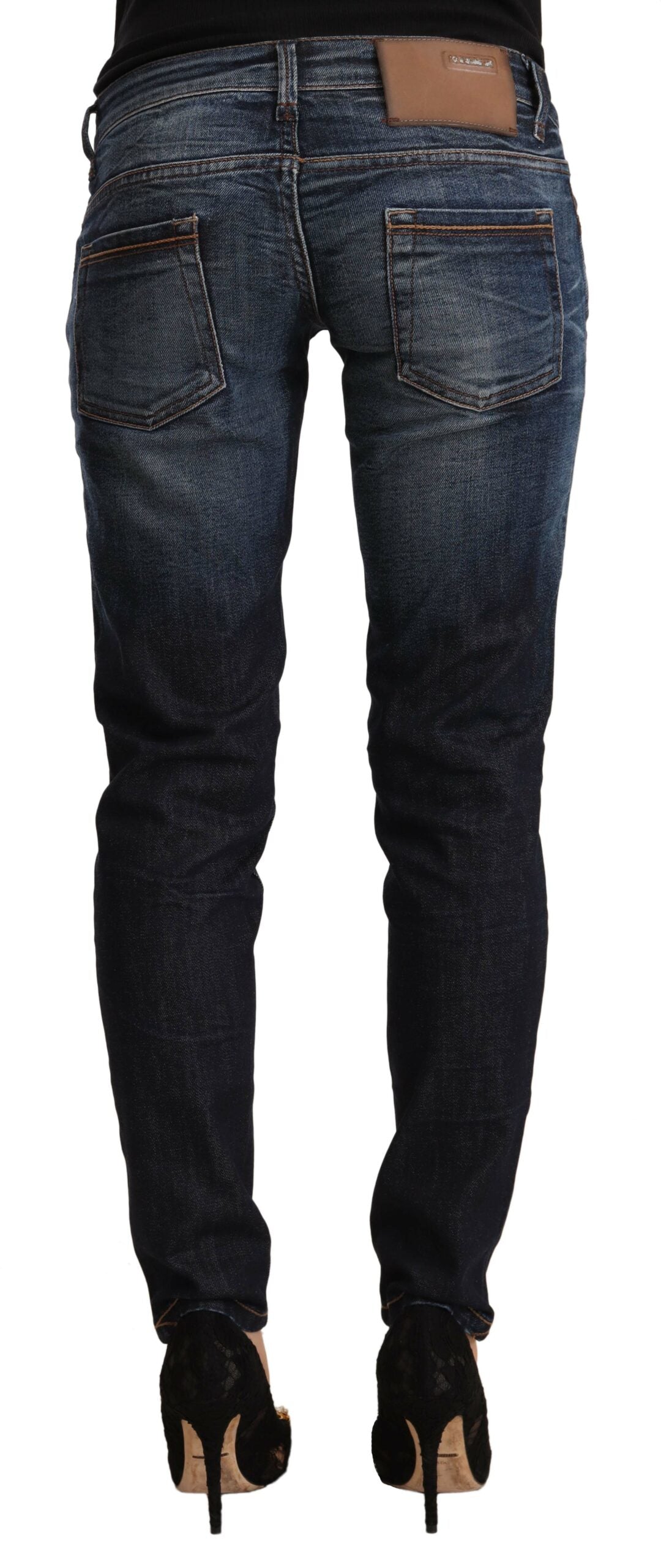 Сині випрані джинси Acht Chic Slim Fit