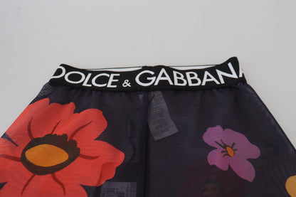 Елегантні легінси з високою талією з квітковим принтом Dolce &amp; Gabbana