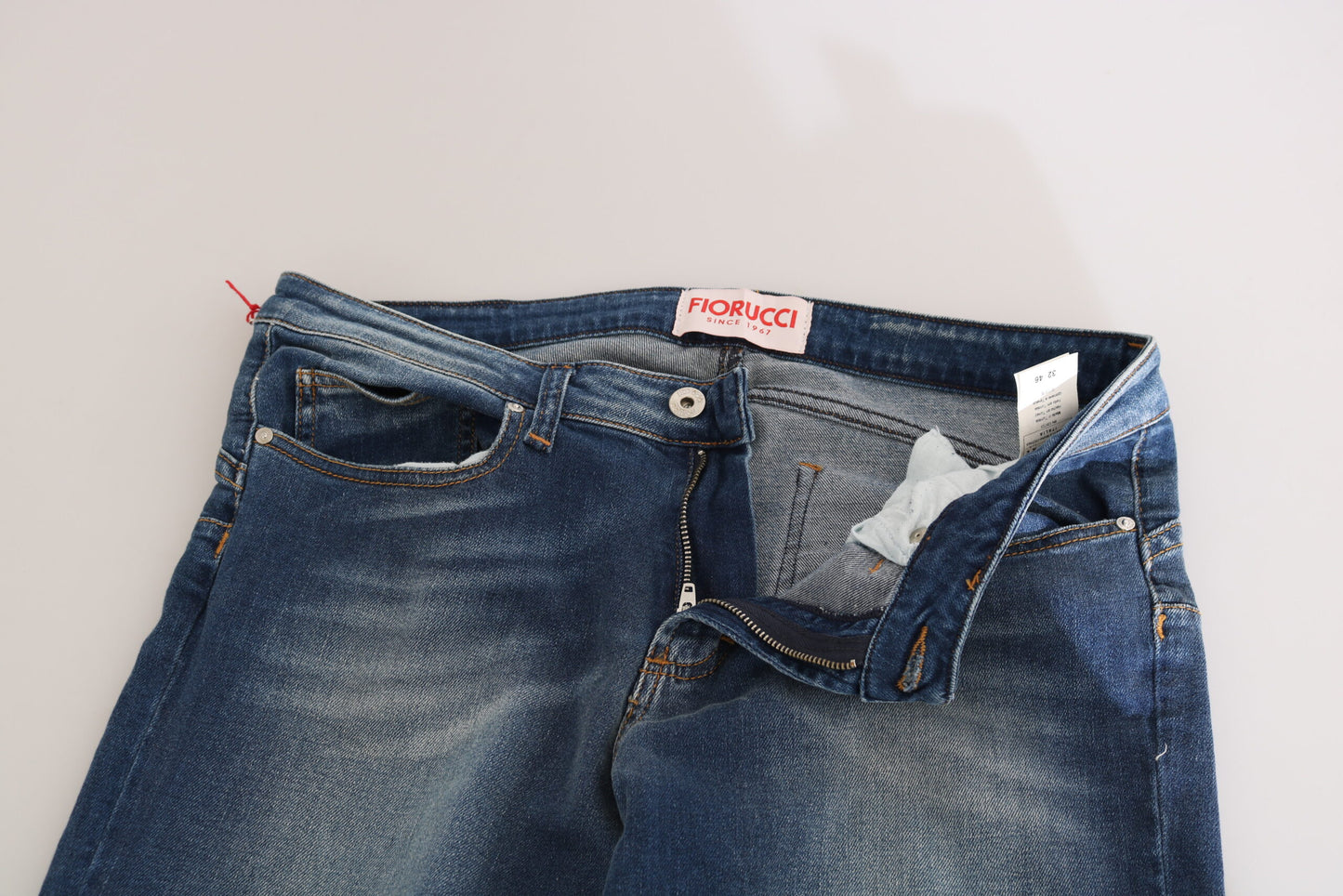 Вузькі джинси Fiorucci Svelte із середньою талією Vintage Blue