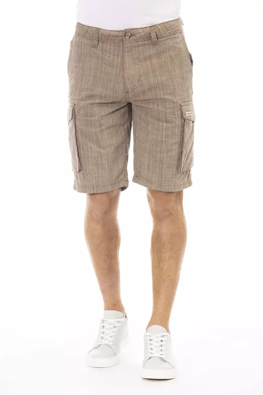 Чоловічі шорти карго Baldinini Trend Brown Cotton