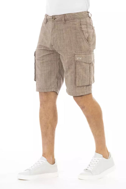 Чоловічі шорти карго Baldinini Trend Brown Cotton