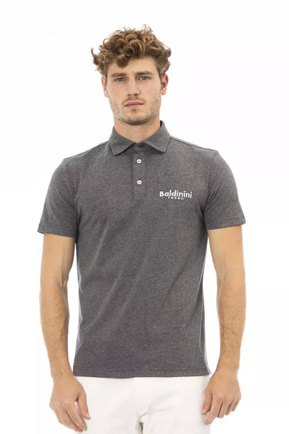 Чоловіче поло Baldinini Trend Grey Cotton