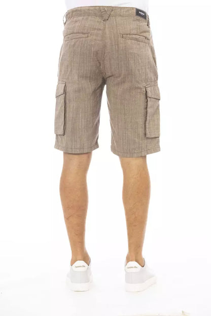 Чоловічі шорти карго Baldinini Trend Brown Cotton