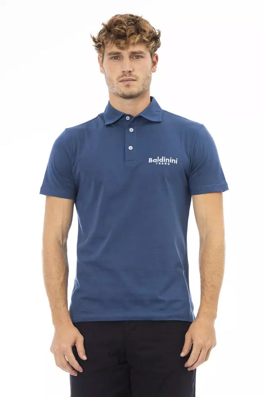 Чоловіче поло Baldinini Trend Blue Cotton