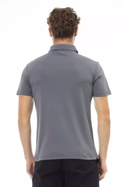 Чоловіча бавовняна сорочка поло Baldinini Trend Grey