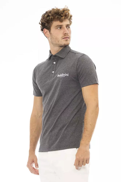 Чоловіче поло Baldinini Trend Grey Cotton