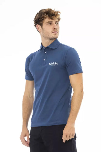 Чоловіче поло Baldinini Trend Blue Cotton