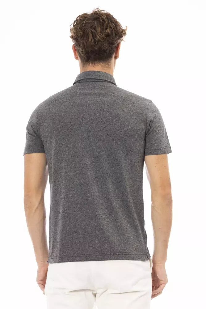 Чоловіче поло Baldinini Trend Grey Cotton