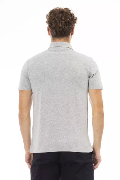Чоловіче поло Baldinini Trend Grey Cotton