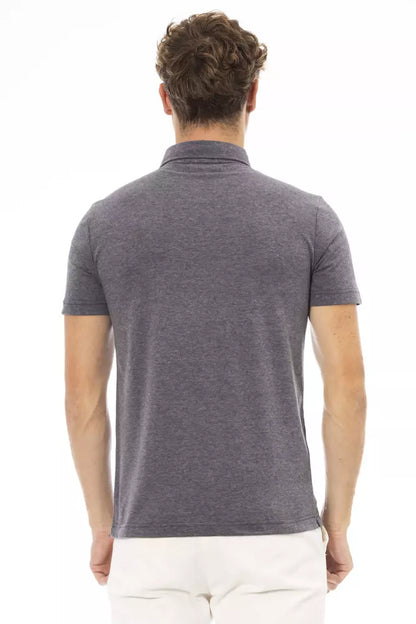Чоловіче поло Baldinini Trend Grey Cotton