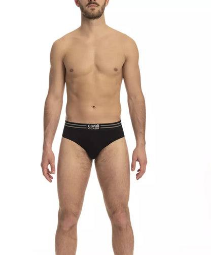 Чоловічий комплект нижньої білизни Cavalli Class Black Cotton