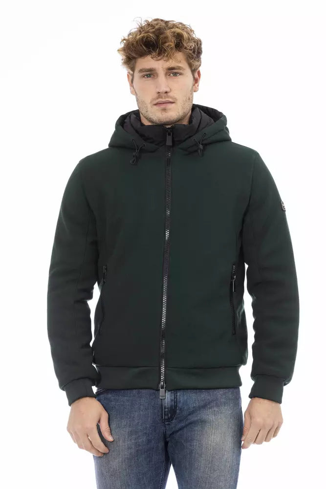 Чоловіча куртка з поліестеру Baldinini Trend Green