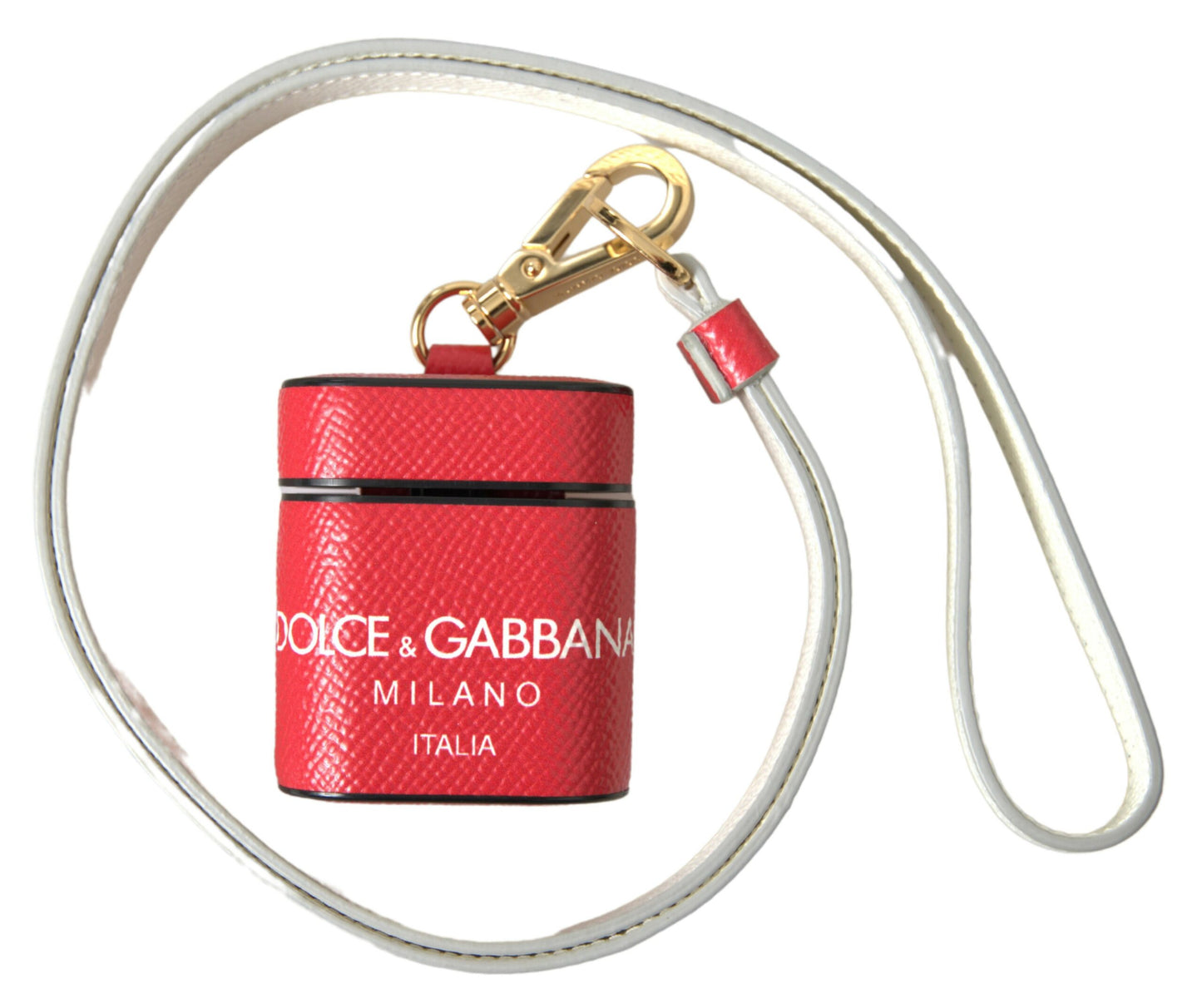 Елегантний футляр Airpods із червоної телячої шкіри Dolce &amp; Gabbana