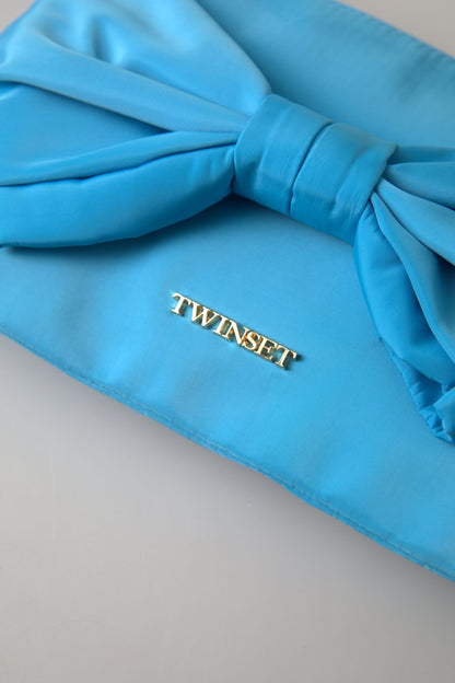 Елегантний шовковий клатч Twinset з бантом