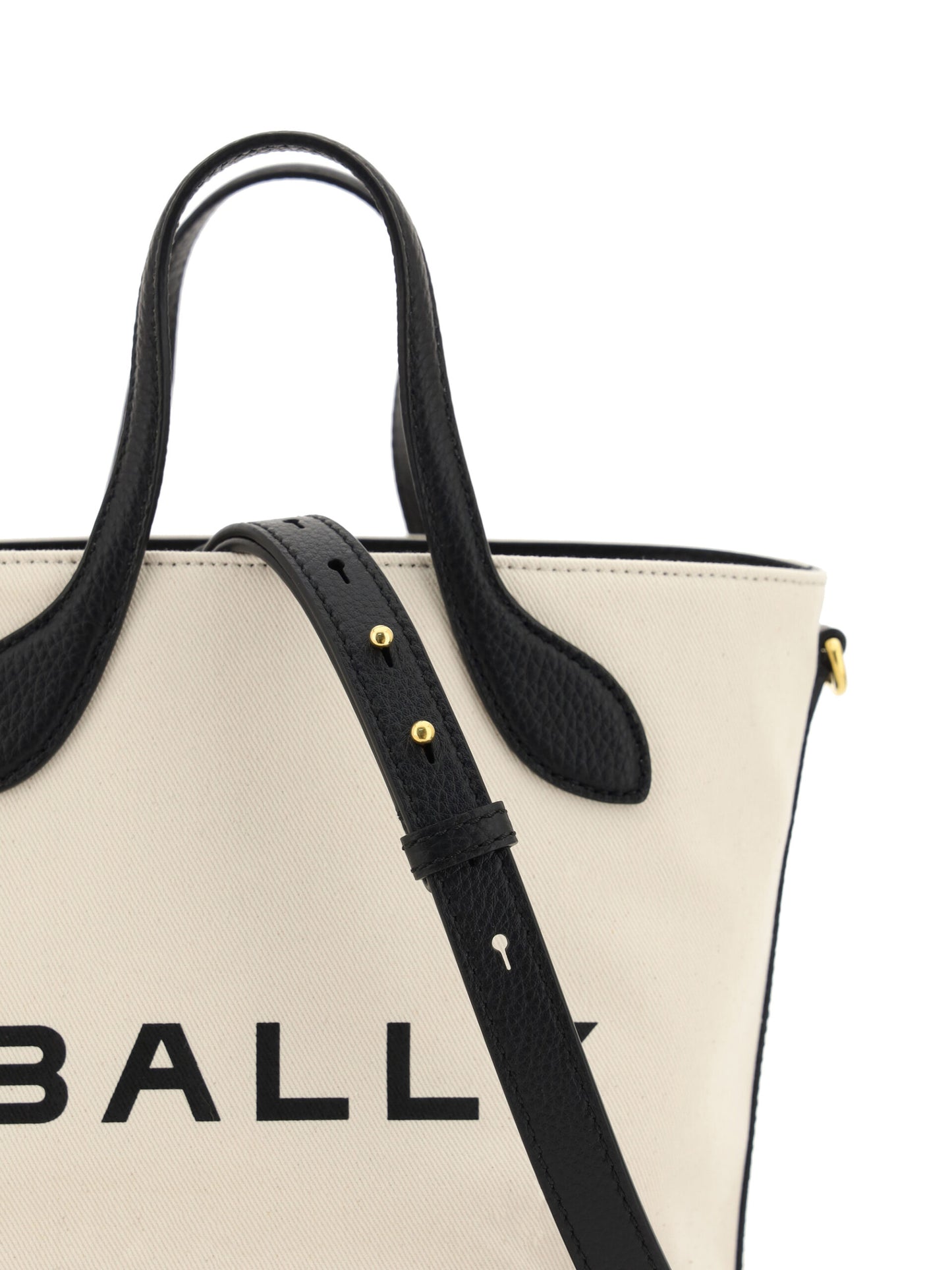 Елегантна чорно-біла сумка Bally з монограмою