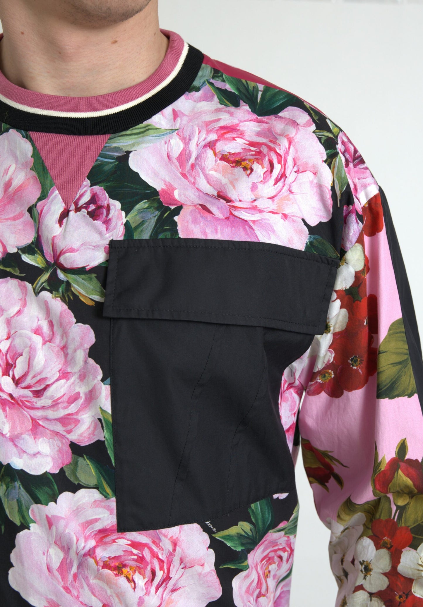 Квітковий екстравагантний светр із круглим вирізом Dolce &amp; Gabbana