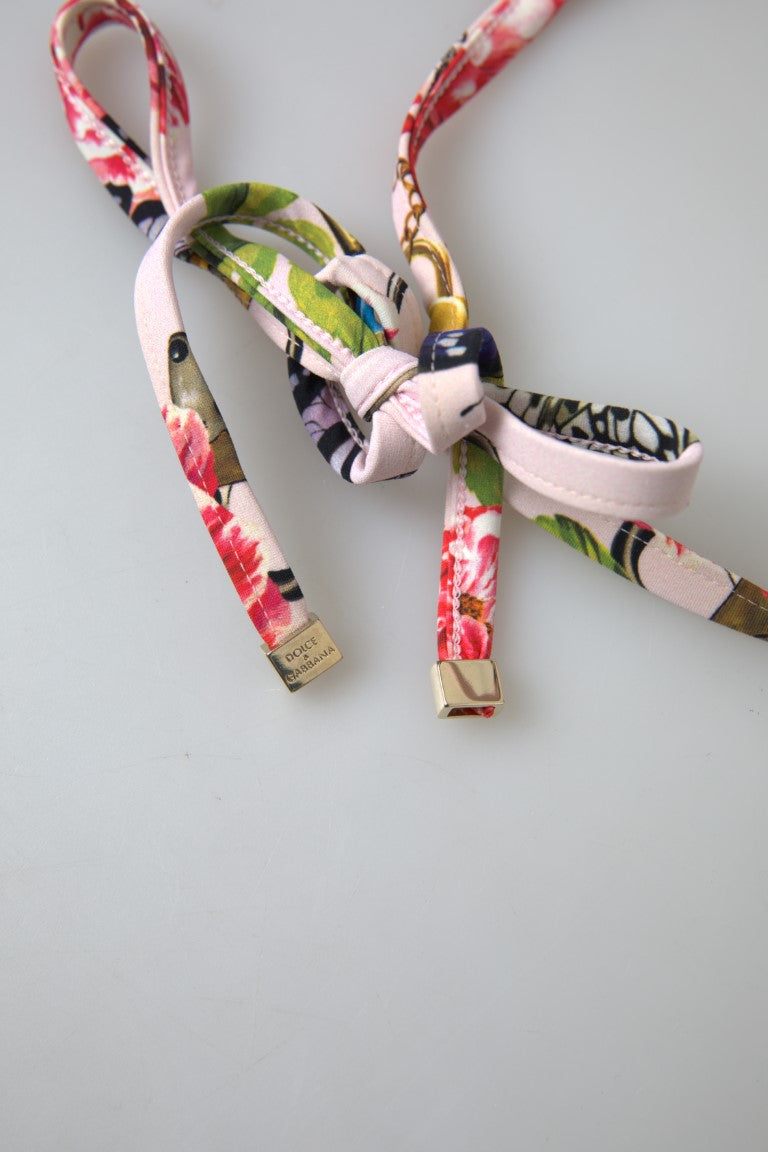 Dolce &amp; Gabbana Chic Floral Top Elegance Bikini