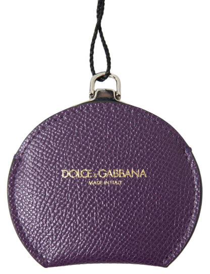 Елегантний фіолетовий шкіряний тримач дзеркала Dolce &amp; Gabbana