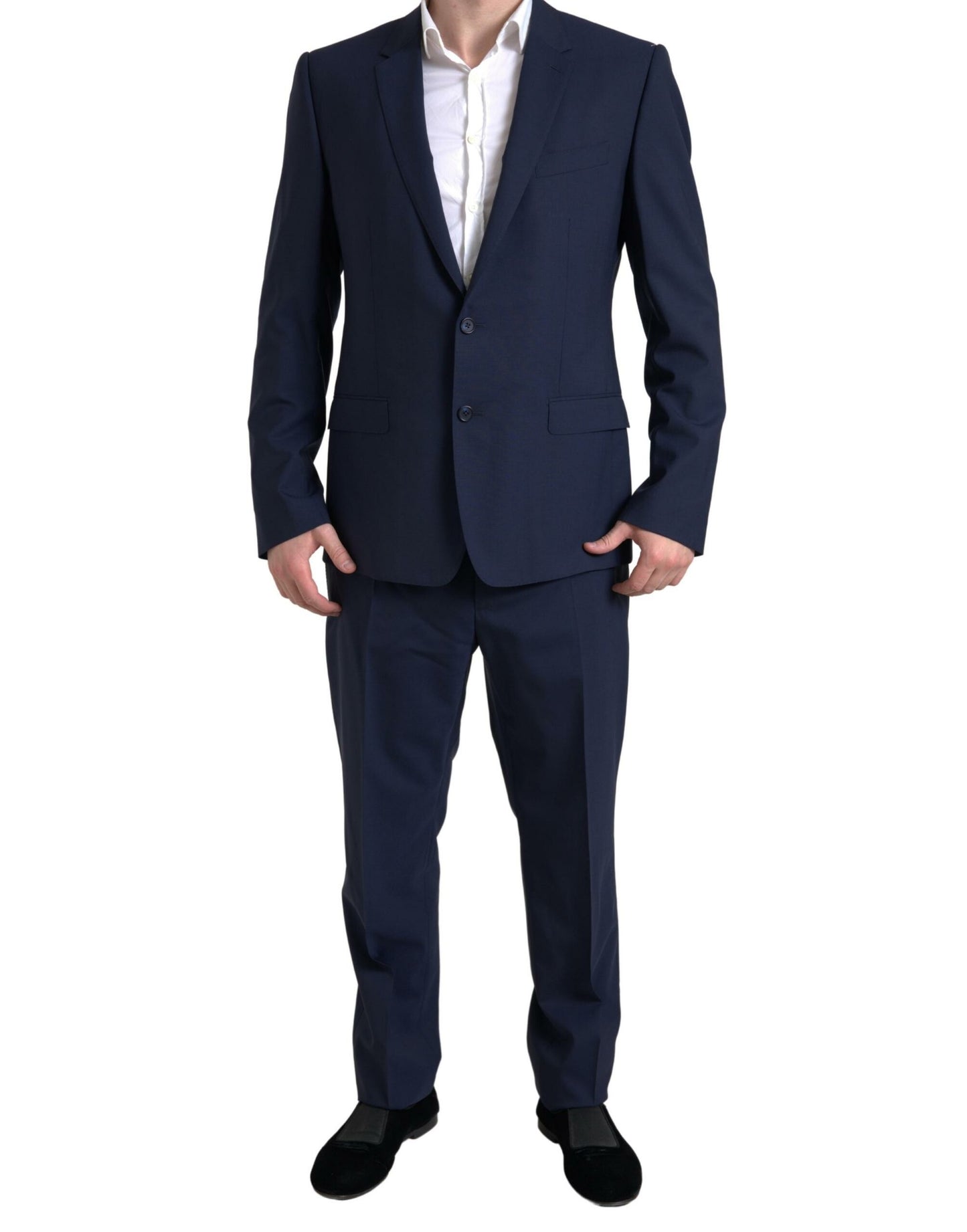 Елегантний костюм-двійка Dolce &amp; Gabbana Blue Martini Slim Fit