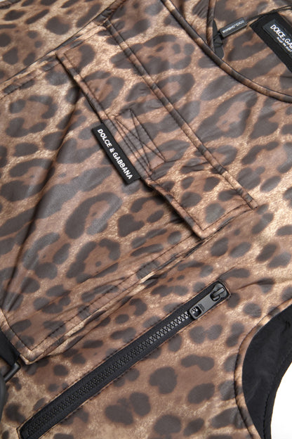 Ексклюзивний спортивний одяг Dolce &amp; Gabbana Silk Leopard Vest