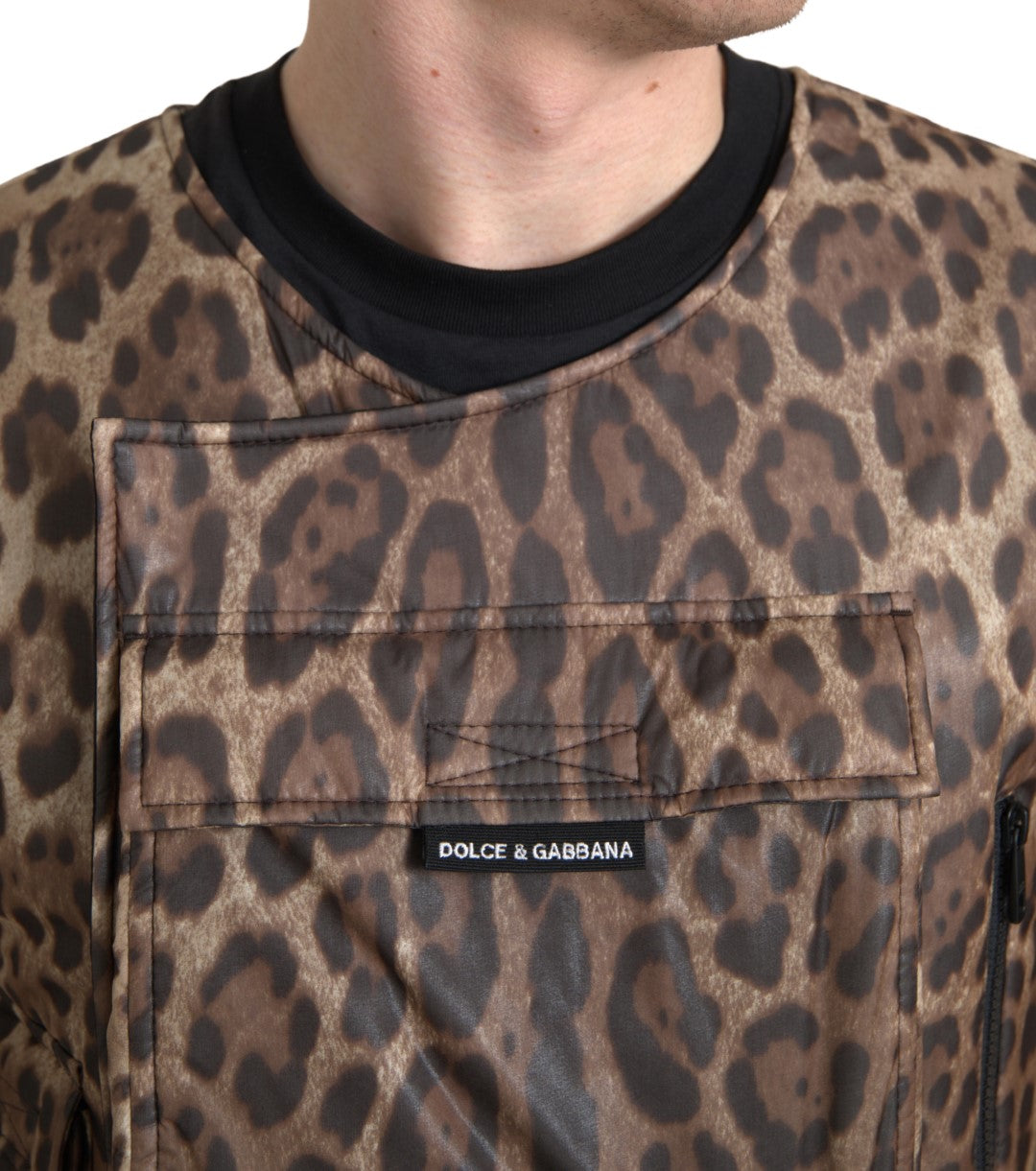 Ексклюзивний спортивний одяг Dolce &amp; Gabbana Silk Leopard Vest