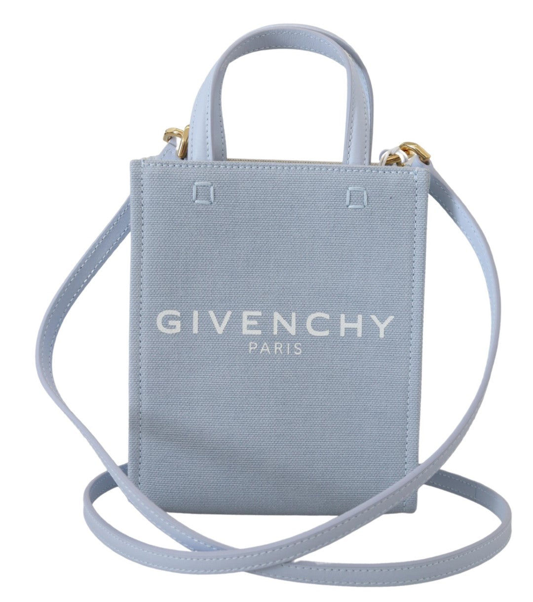 Бавовняна міні-сумка Givenchy Chic Cloud Blue