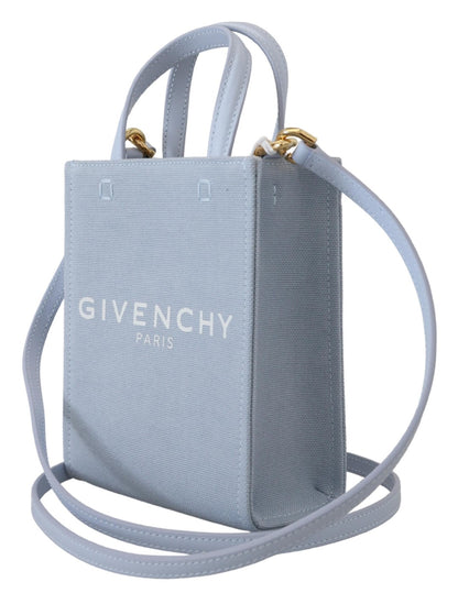 Бавовняна міні-сумка Givenchy Chic Cloud Blue