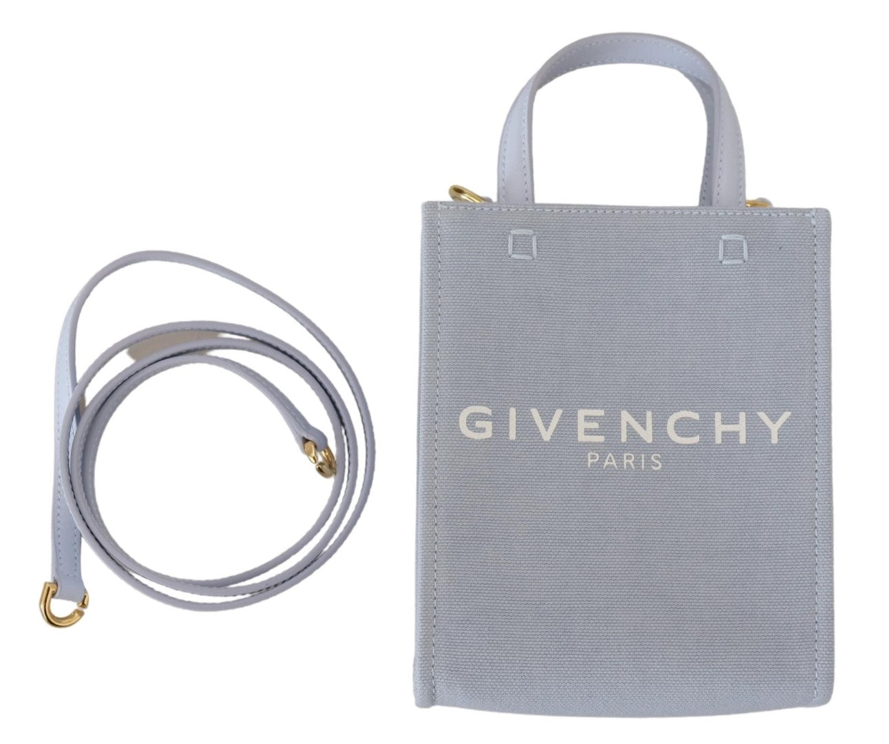 Бавовняна міні-сумка Givenchy Chic Cloud Blue
