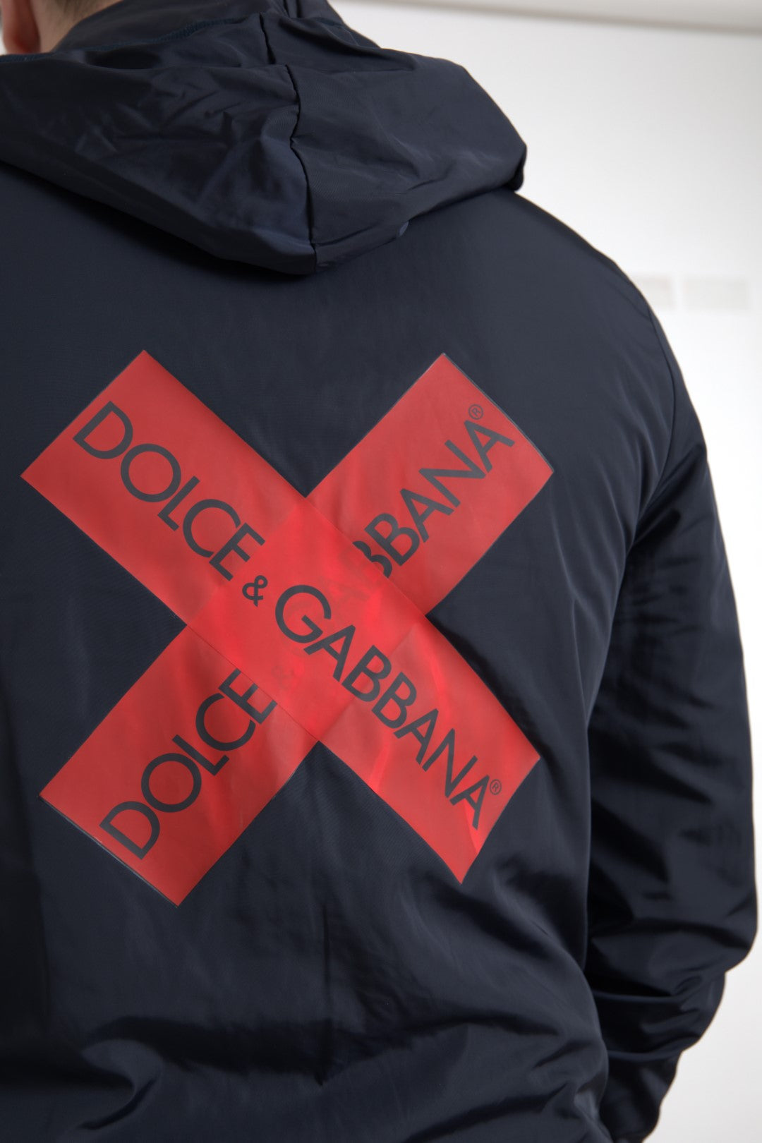 Елегантний синій світшот Dolce &amp; Gabbana з капюшоном і застібкою на блискавку