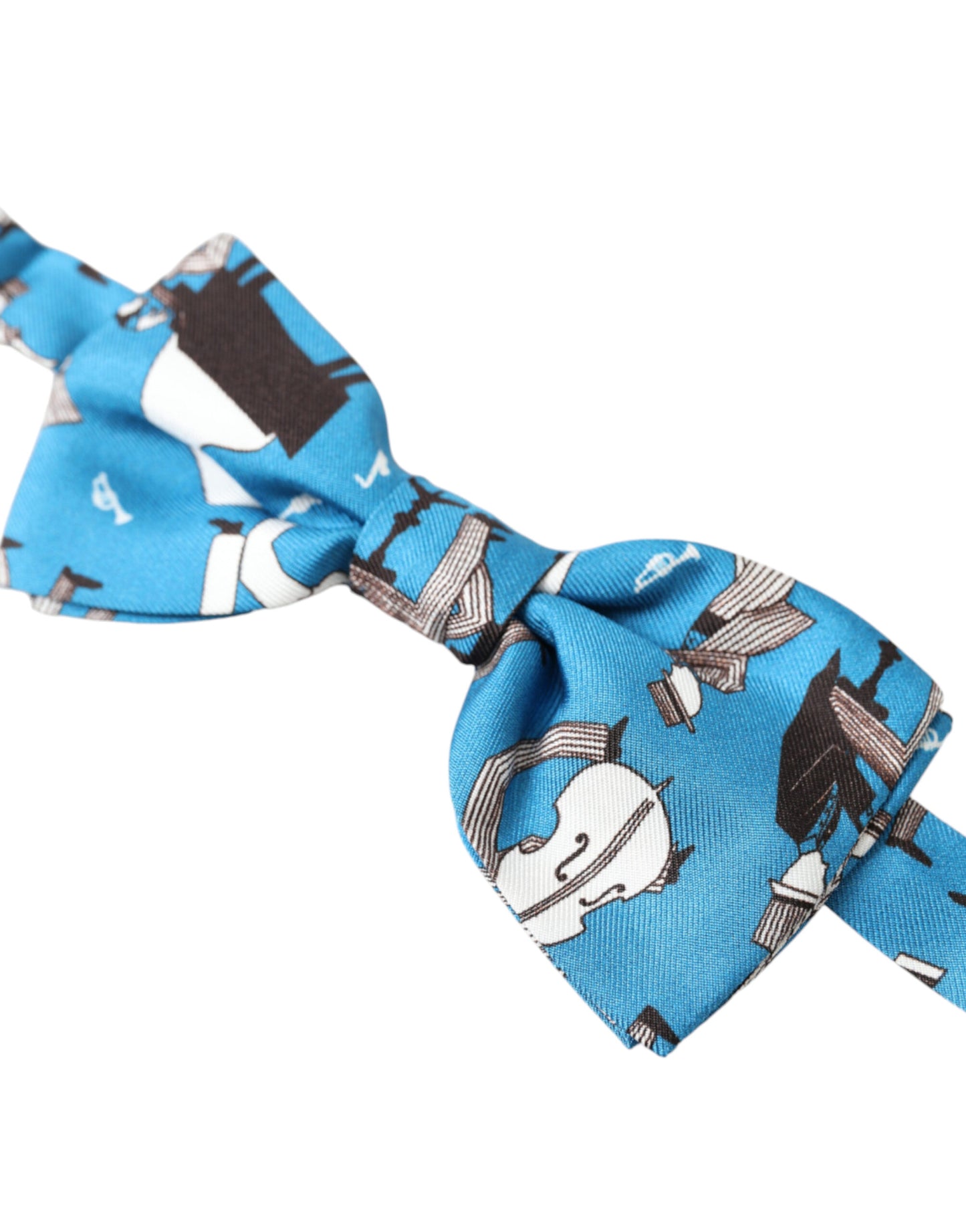 Dolce &amp; Gabbana Elegant Silk Blue Jazz Club Tie