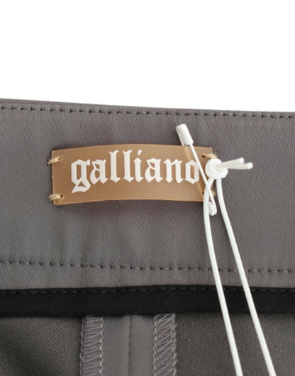 John Galliano Шикарні сірі приталені дизайнерські штани