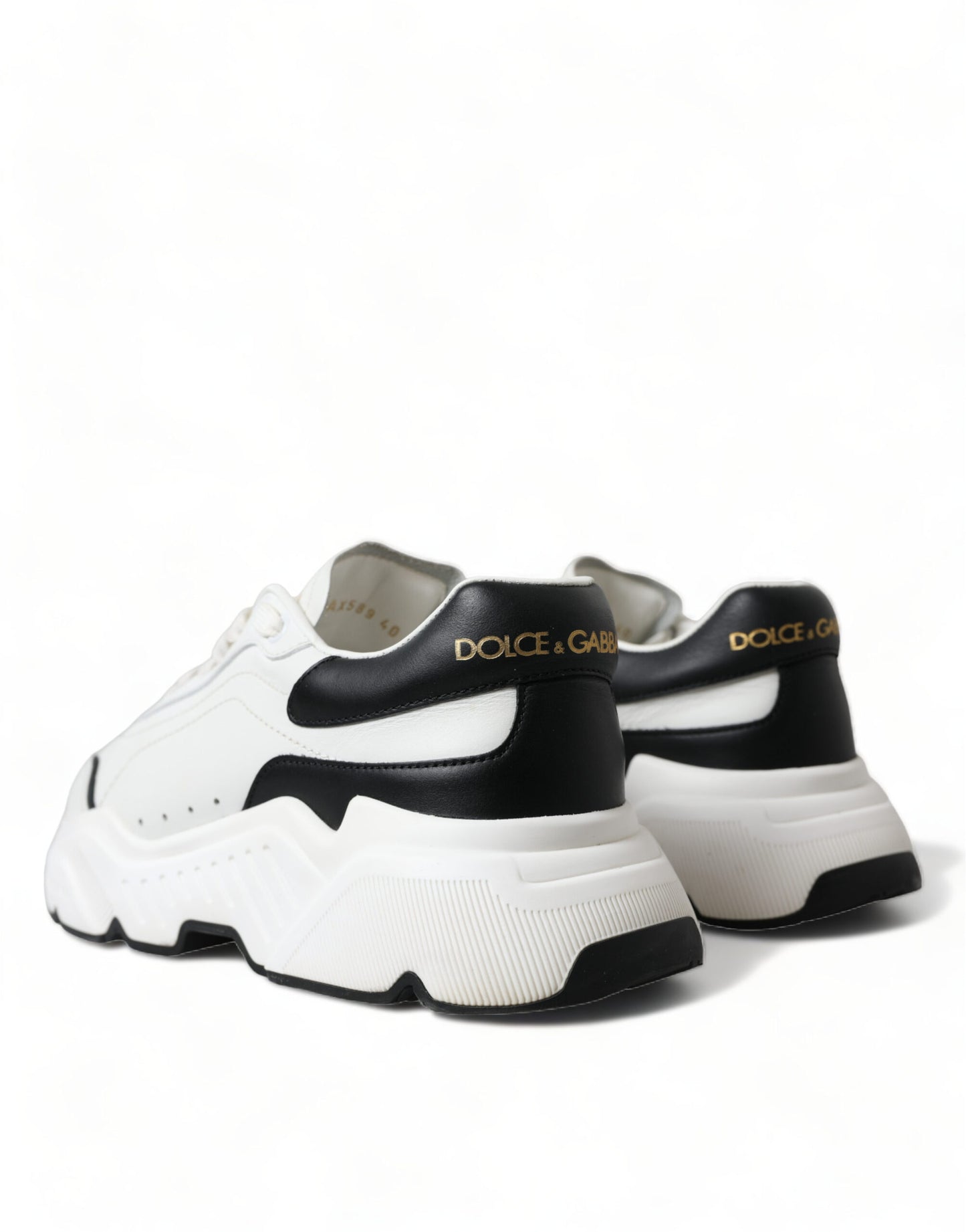 Чорно-білі шкіряні кросівки Dolce &amp; Gabbana Chic Daymaster