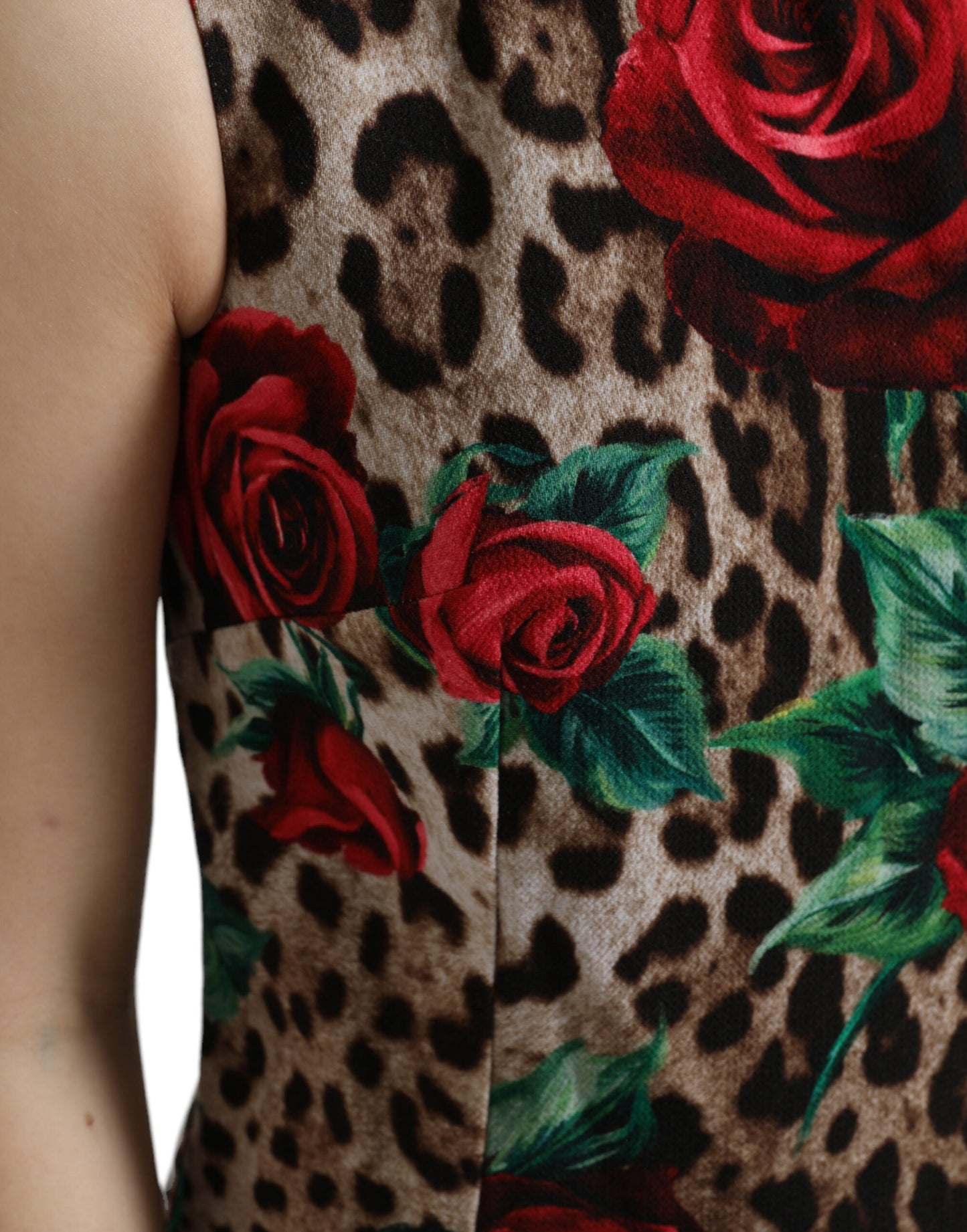 Елегантна леопардова квіткова сукня А-силуету Dolce &amp; Gabbana