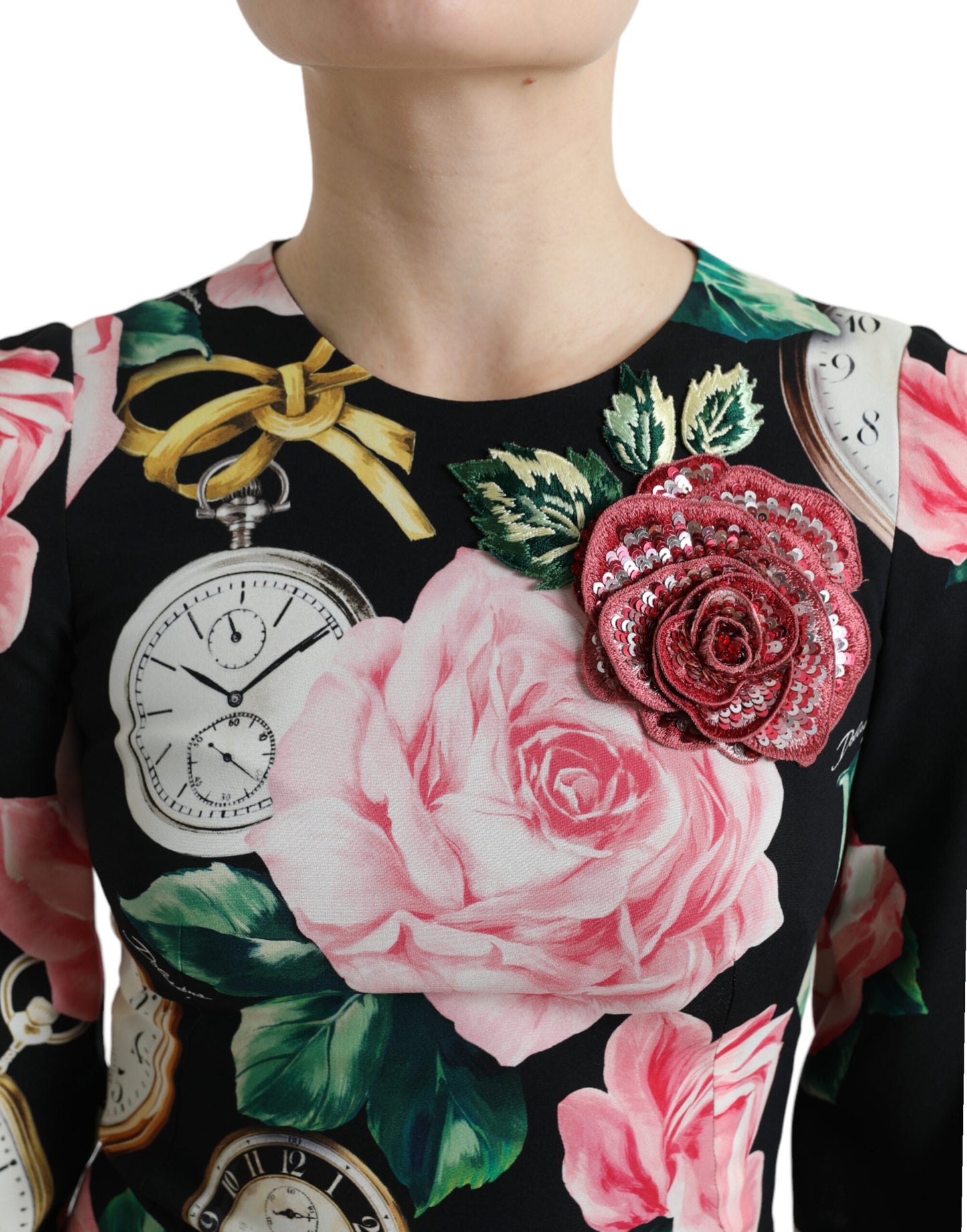 Чарівна квіткова сукня А-силуету Dolce &amp; Gabbana з паєтками