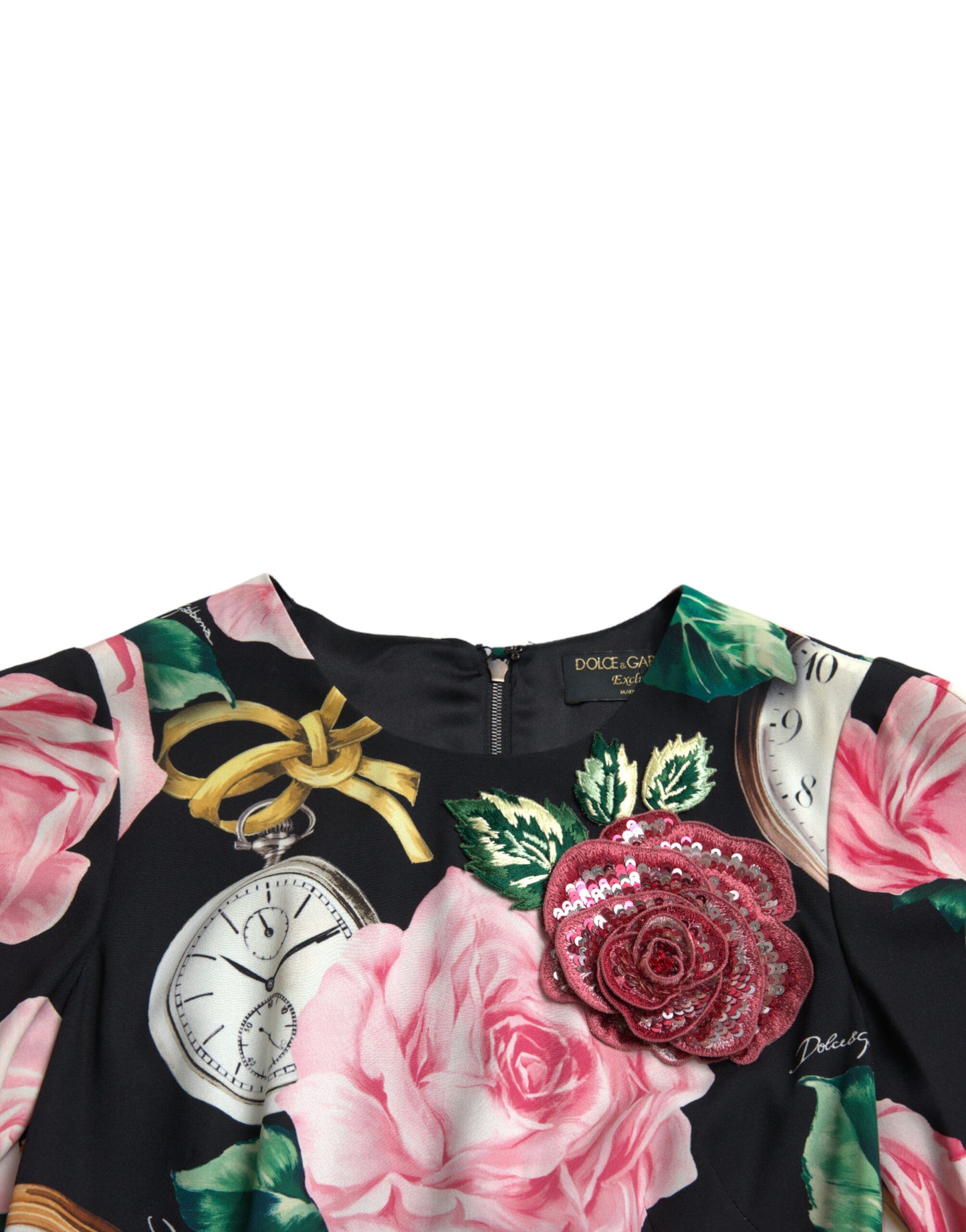 Чарівна квіткова сукня А-силуету Dolce &amp; Gabbana з паєтками